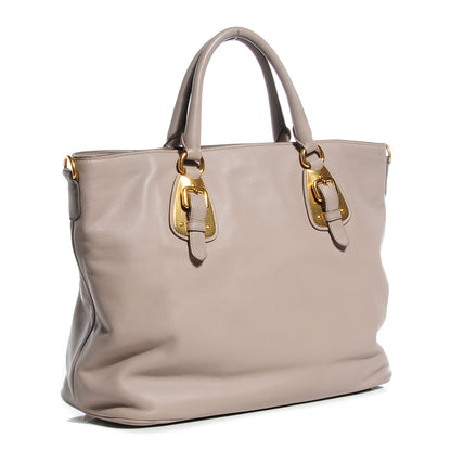 Prada Soft Calf Tote Pomice 4 of 10