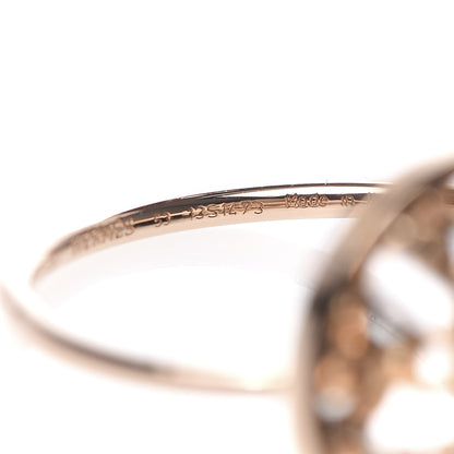 Hermes 18K Rose Gold Chaine D'Ancre Passerelle Ring 53 6.25 5 of 5