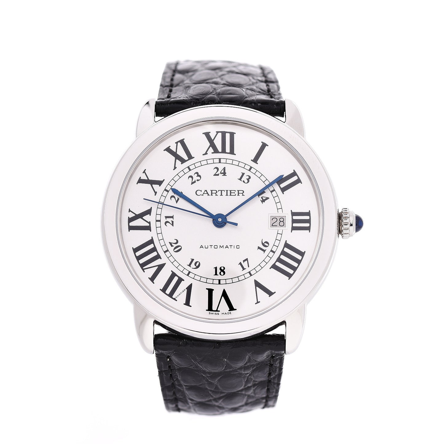 Stainless Steel Alligator 42mm Ronde Solo Automatic Watch
