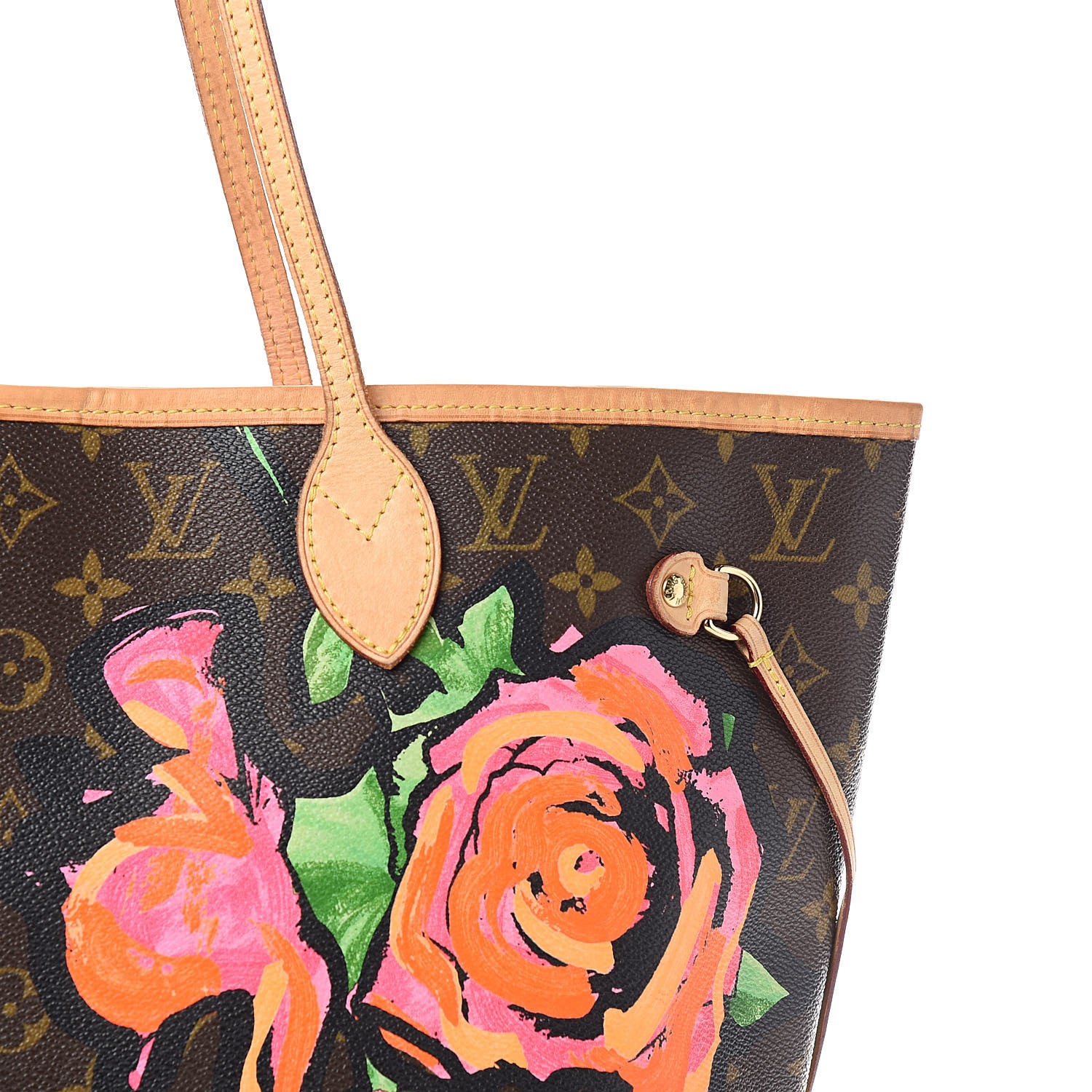 Louis Vuitton Monogram Roses Neverfull MM 10 of 13