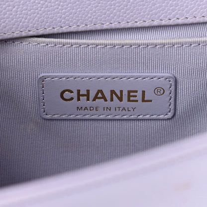 Chanel Caviar Quilted Medium Boy Flap Light Purple 6 of 13