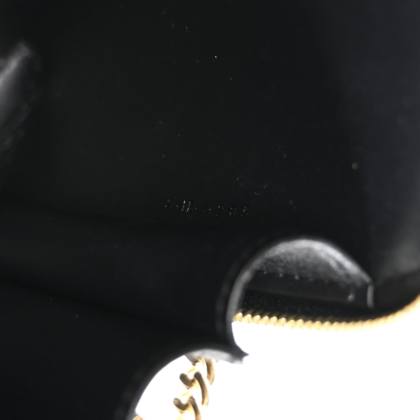 Smooth Calfskin Cuir Triomphe Clutch on Chain Black