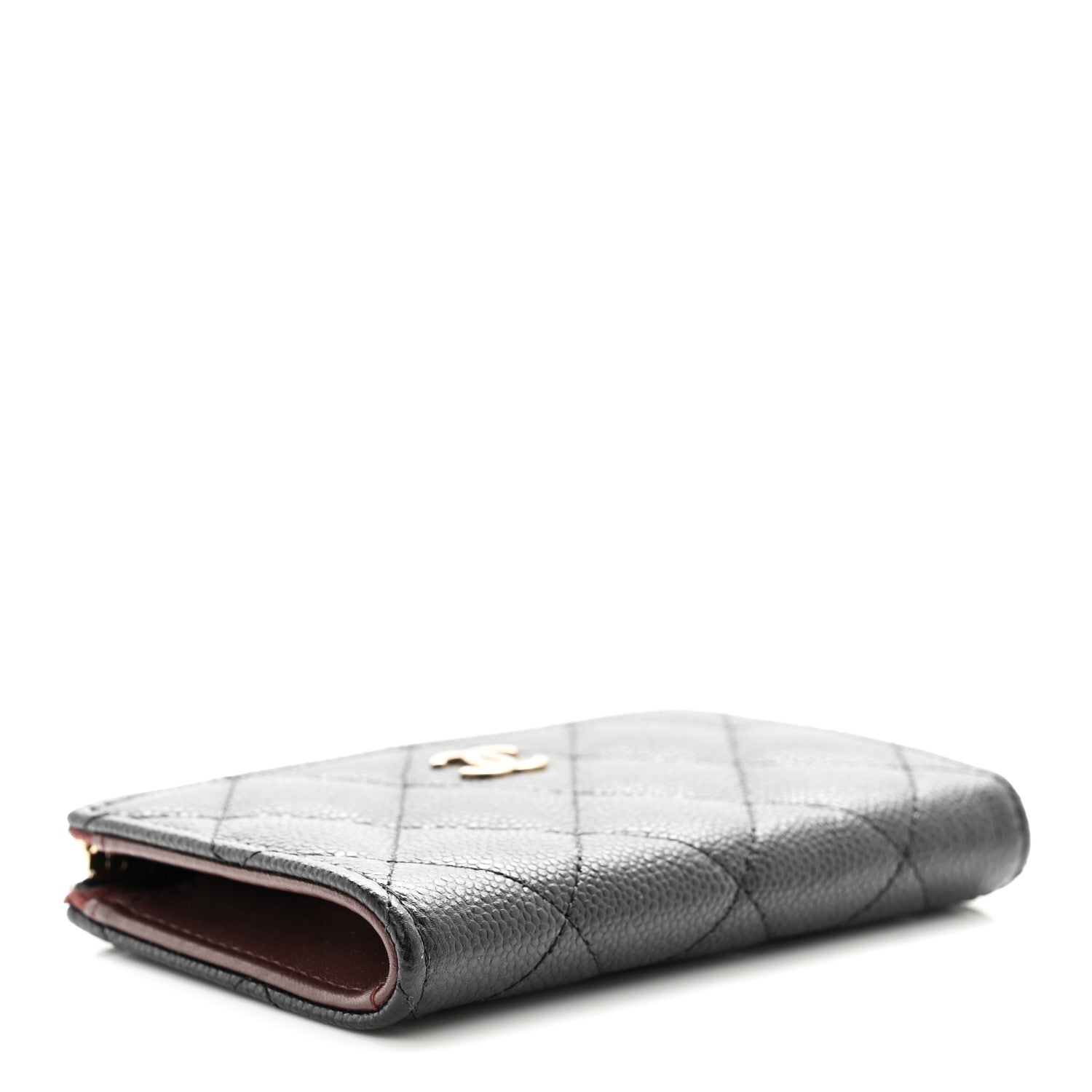 Chanel Caviar Quilted Zipped Key Holder Case Black 4 of 8