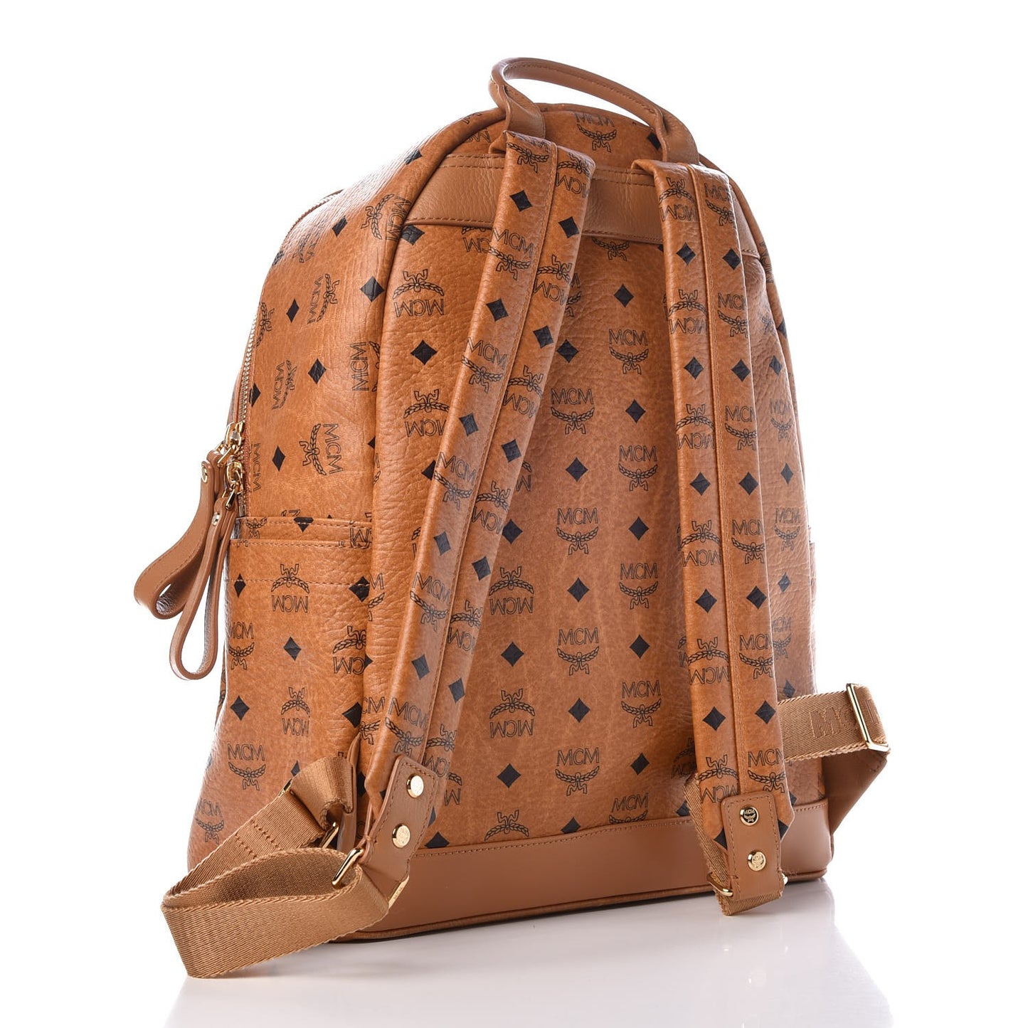 Visetos Medium Sprinkle Stud Stark Backpack Cognac