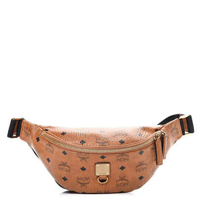 MCM Visetos Small Fusten Belt Bag Cognac 1 of 14