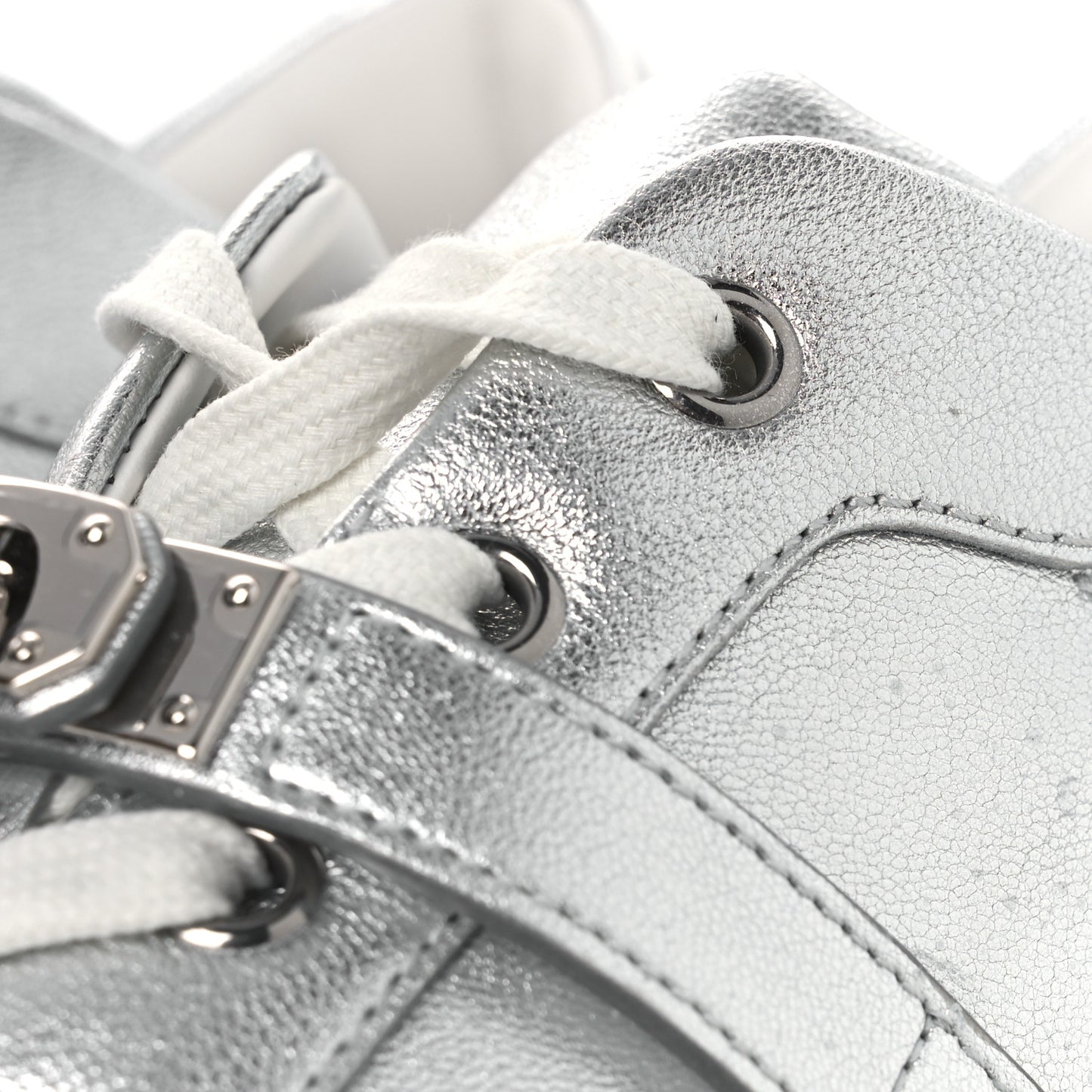 Calfskin Day Sneakers 39.5 Gris Argente