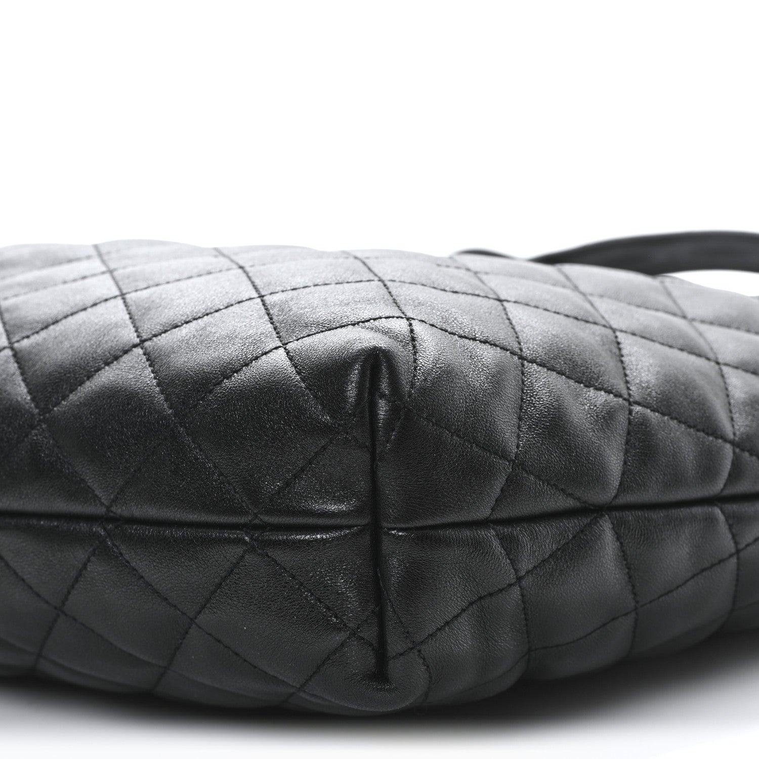 Saint Laurent Lambskin Quilted Maxi Icare Shopping Tote Black 11 of 11