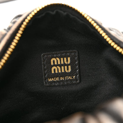 Miu Miu Nappa Matelasse Pouch Sand Coffee 6 of 11
