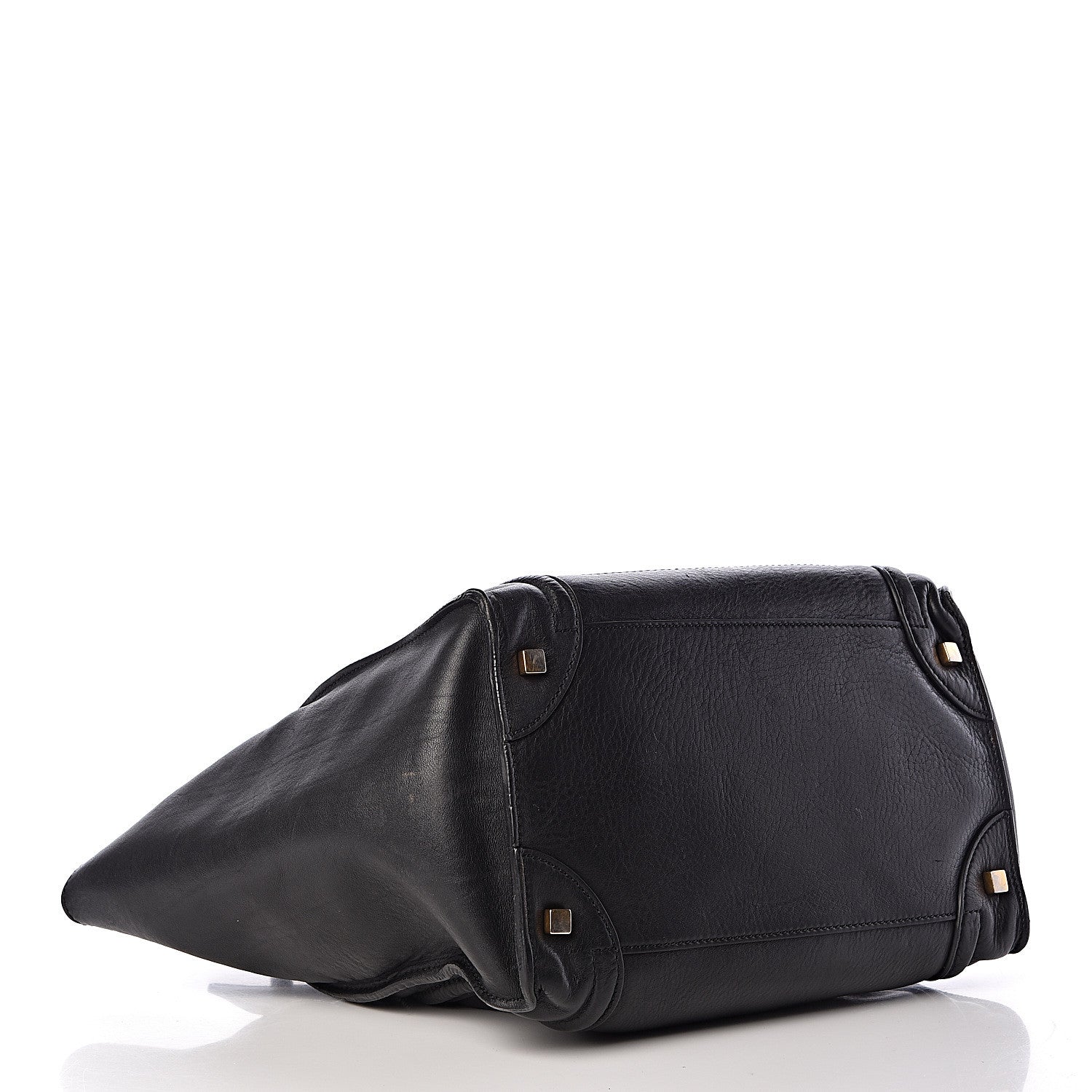 Celine Drummed Calfskin Mini Luggage Black 4 of 18