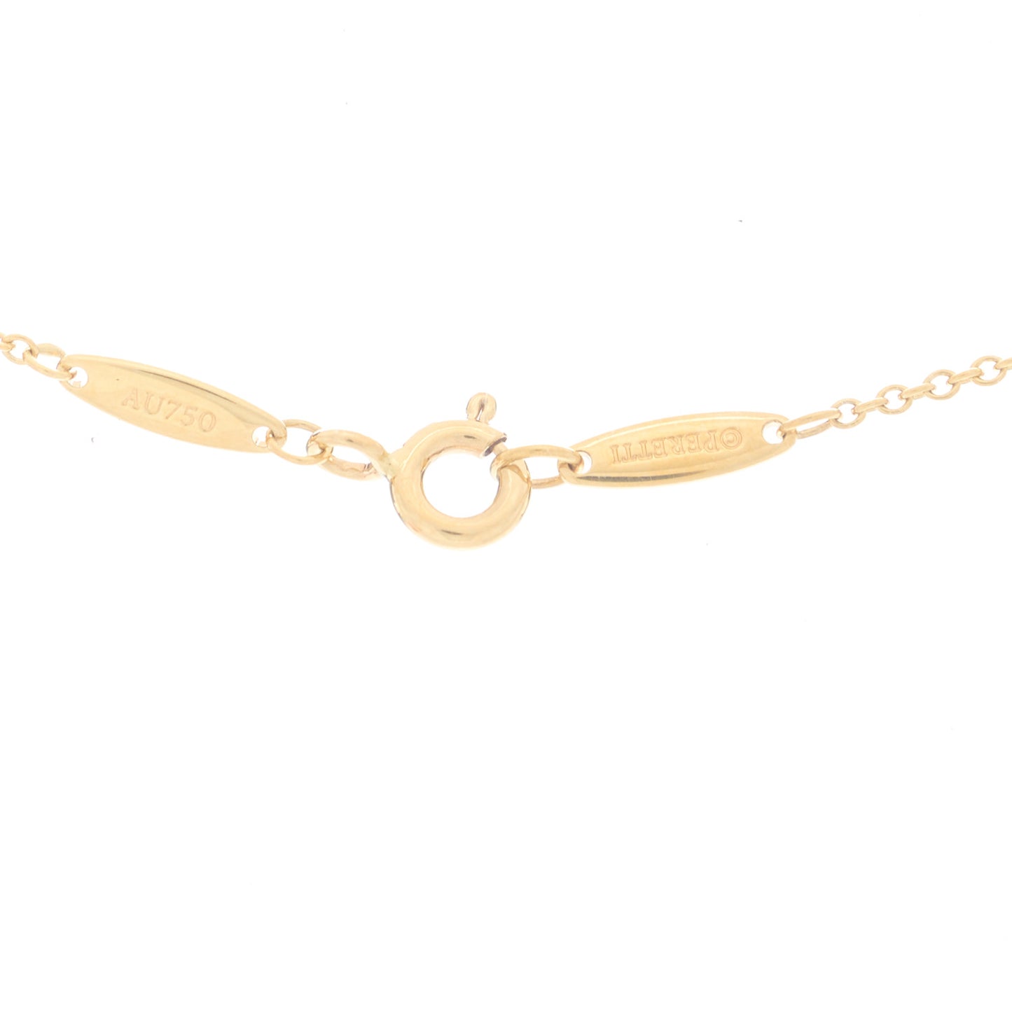 18K Yellow Gold Diamond .21ct Elsa Peretti Diamonds by the Yard Pendant Necklace