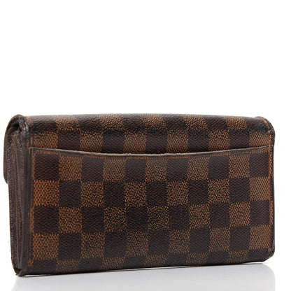 Louis Vuitton Damier Ebene Sarah Wallet NM 3 of 6