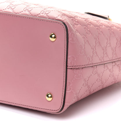 Gucci Guccissima Signature Linea A Foldover Tote Rose Baby Candy 10 of 11