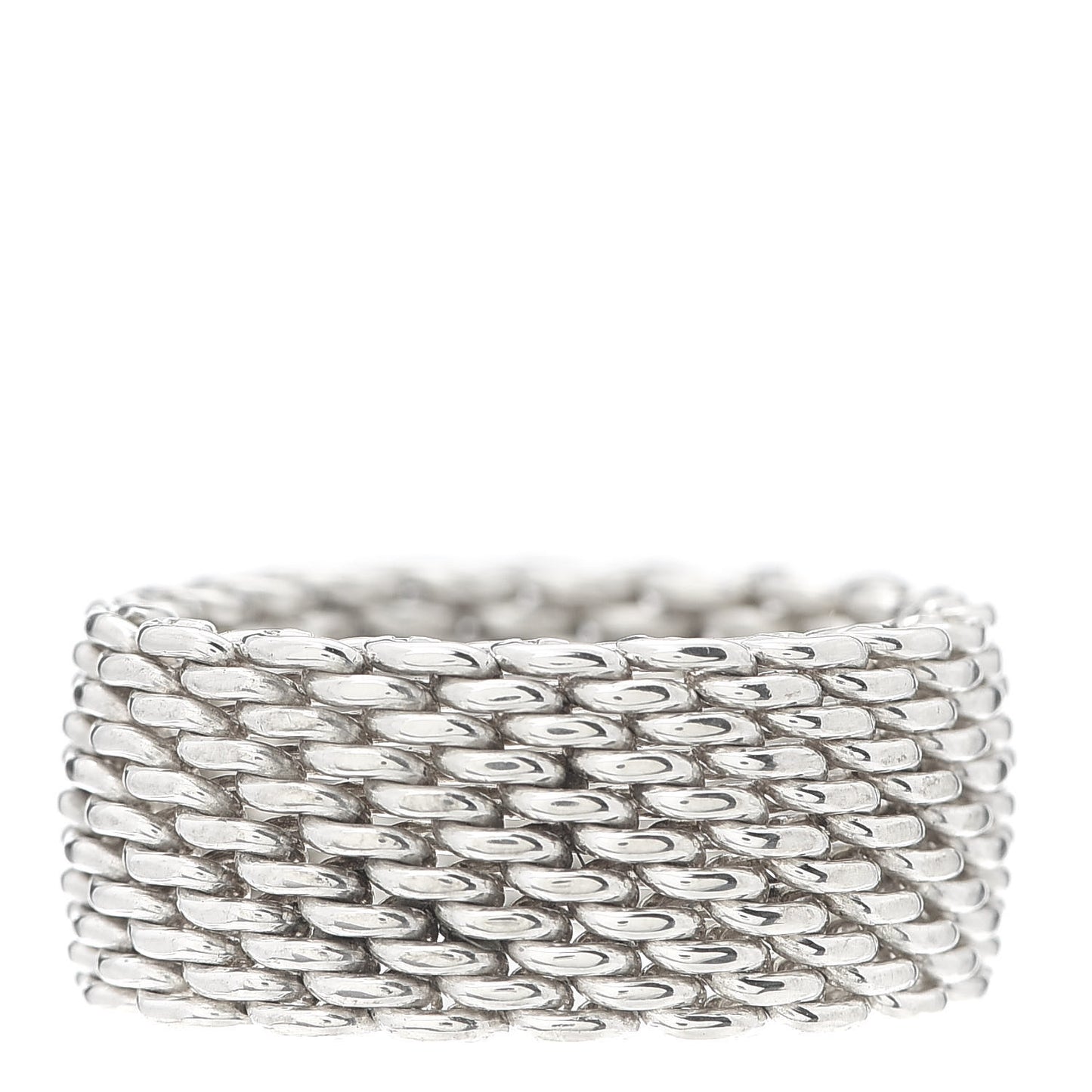 Sterling Silver Somerset Mesh Ring 57 8