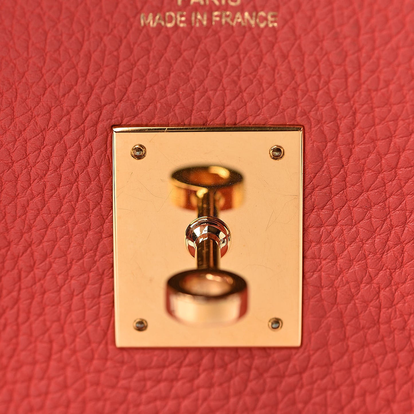 Togo Birkin 35 Rouge Pivoine