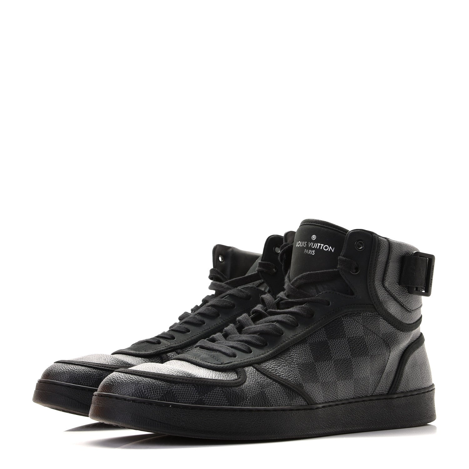 Louis Vuitton Damier Graphite Rivoli High Top Sneakers 11 1 of 9