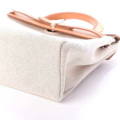 Hermes Toile Vache Calfskin Herbag 30 PM Natural 8 of 8