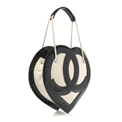 Chanel Patent Terry Ocean Drive Shoulder Bag Black White 3 of 10