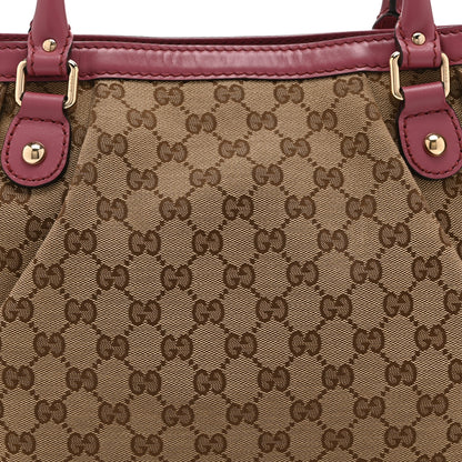 Gucci Monogram Medium Sukey Top Handle Tote Peonia Flower 19 of 24