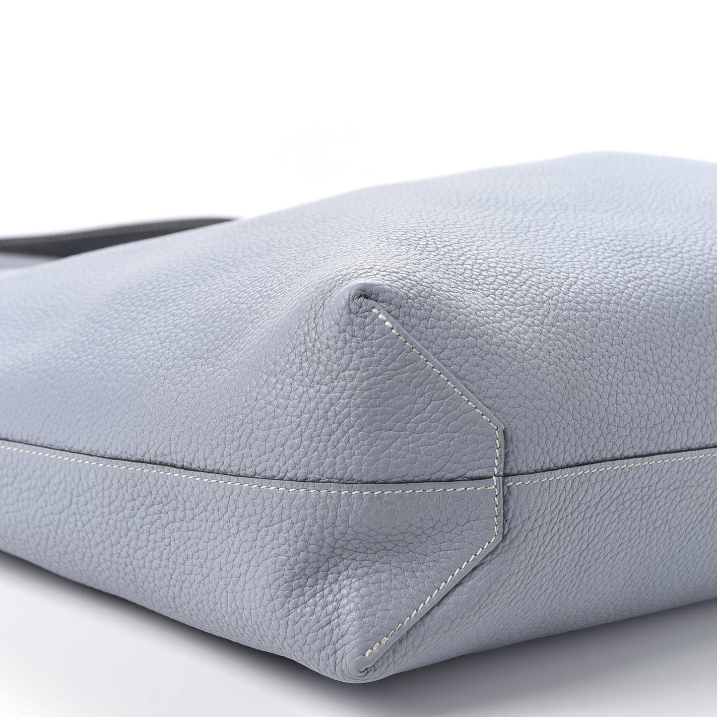 Taurillon Clemence Double Sens 36 Reversible Tote Bleu Lin Bleu Obscur