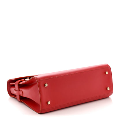 Delvaux Calfskin MM Tempete Satchel Coral 5 of 13