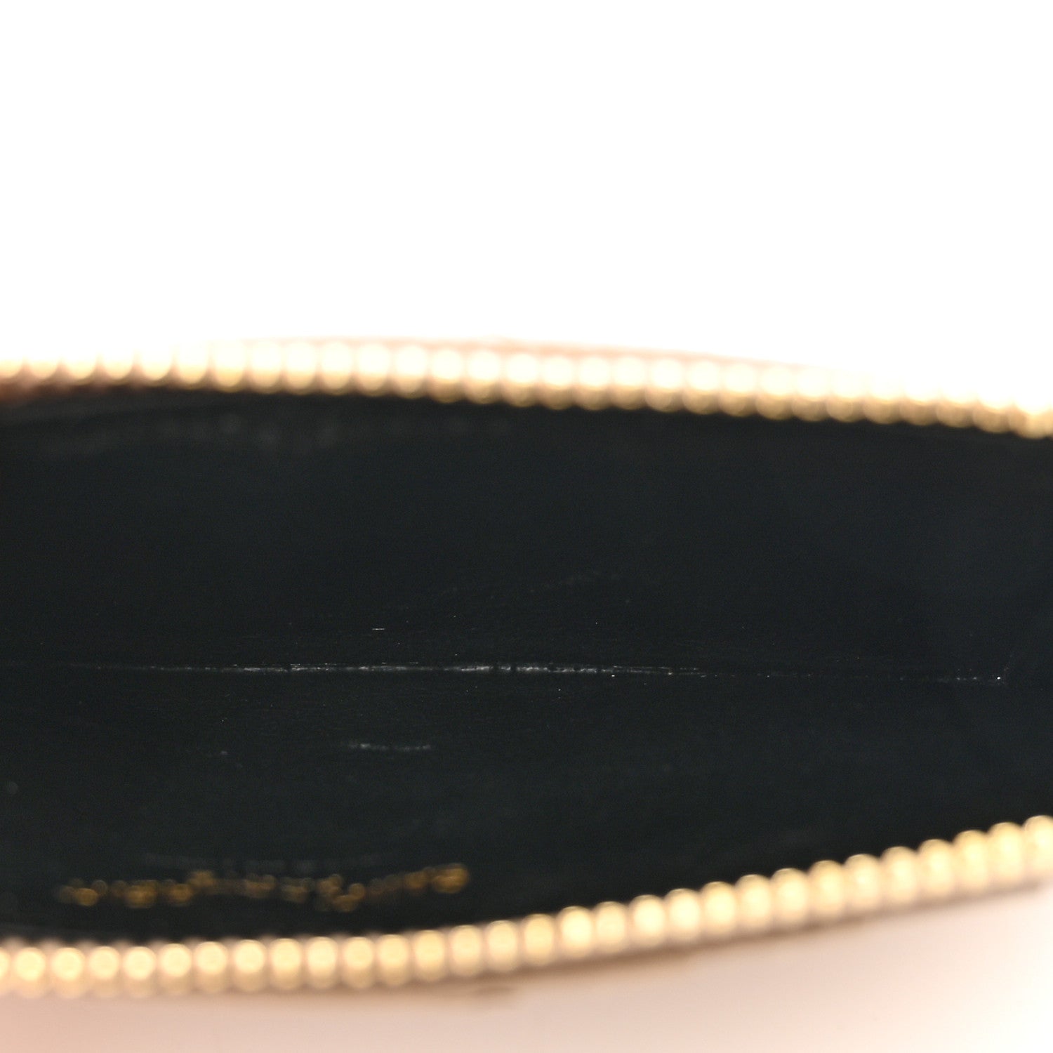 Saint Laurent Monogram Grain de Poudre 5 Fragments Zip Pouch Card Holder Dark Beige 6 of 8