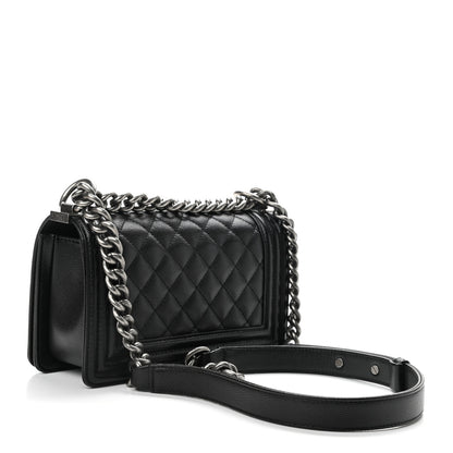 Chanel Caviar Quilted Small Boy Flap Black 3 of 11