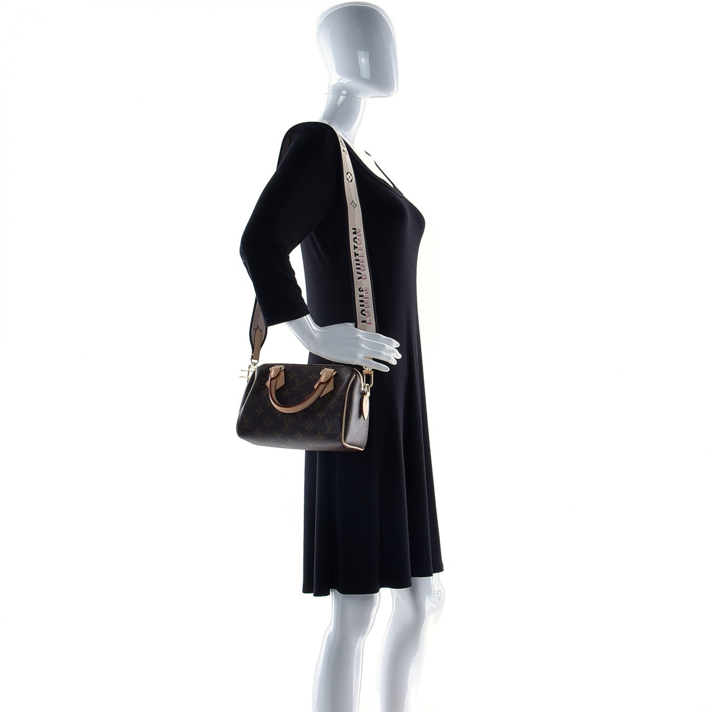 Monogram Speedy Bandouliere 20 Black