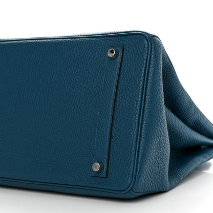 Hermes Togo Birkin 35 Bleu de Galice 10 of 15