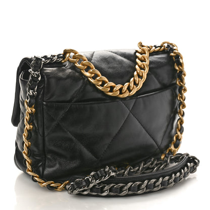 Chanel Lambskin Quilted Medium Chanel 19 Flap Black 2 of 10