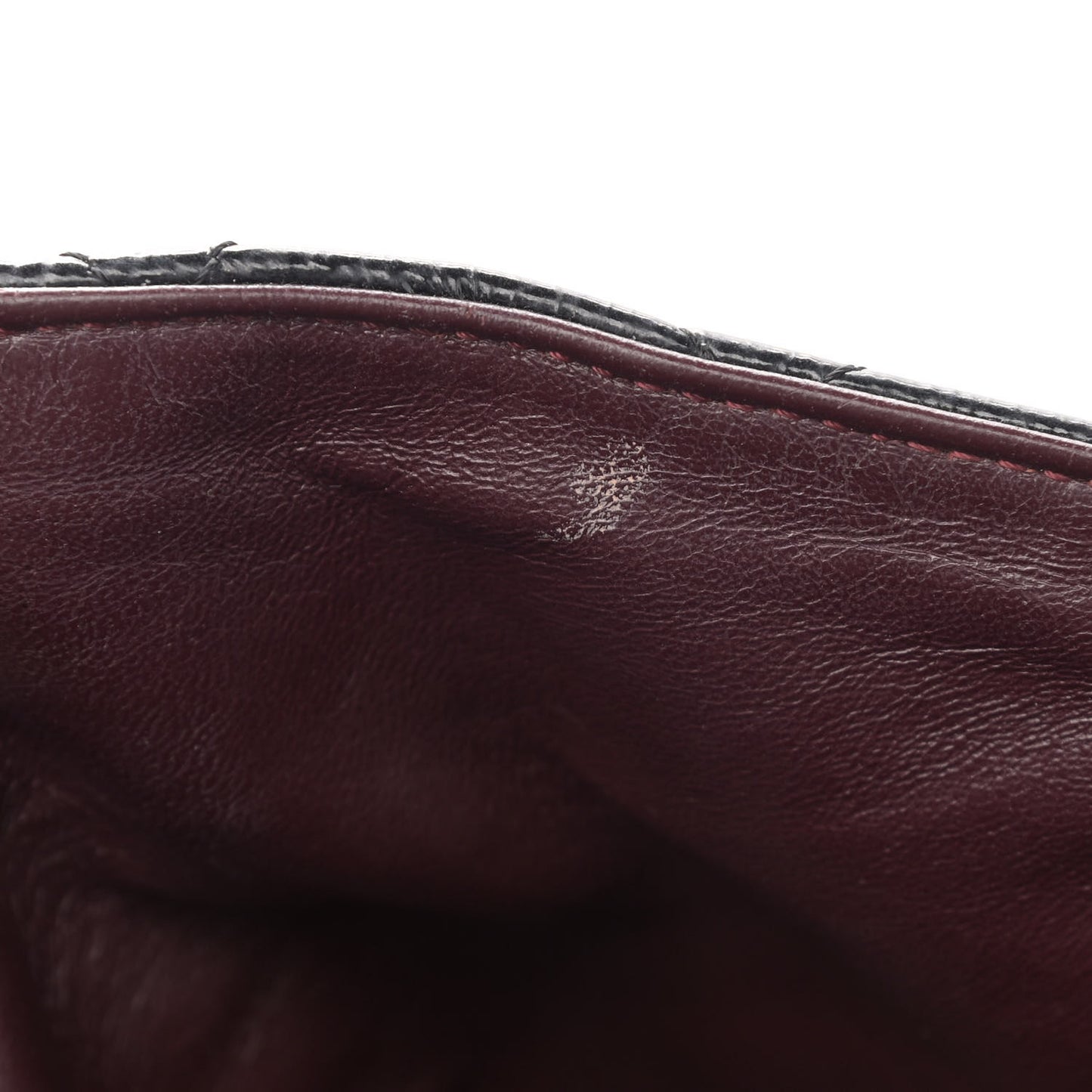 Crinkled Patent Quilted Jumbo Single Flap Black