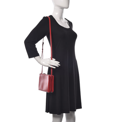 Celine Liege Calfskin Small Trio Crossbody Bag Pop Red 2 of 12