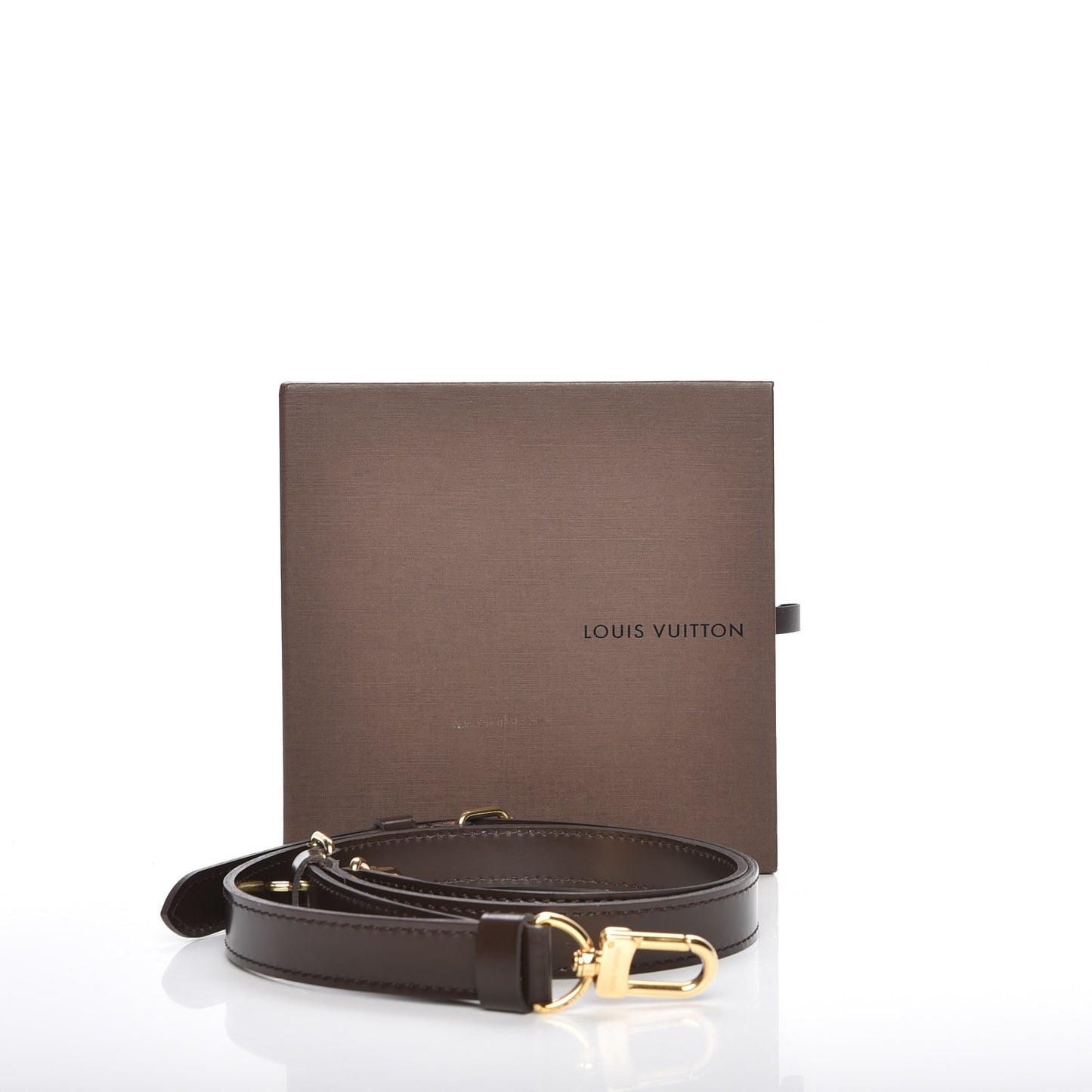 Calfskin Adjustable Speedy Bandouliere Shoulder Strap Brown