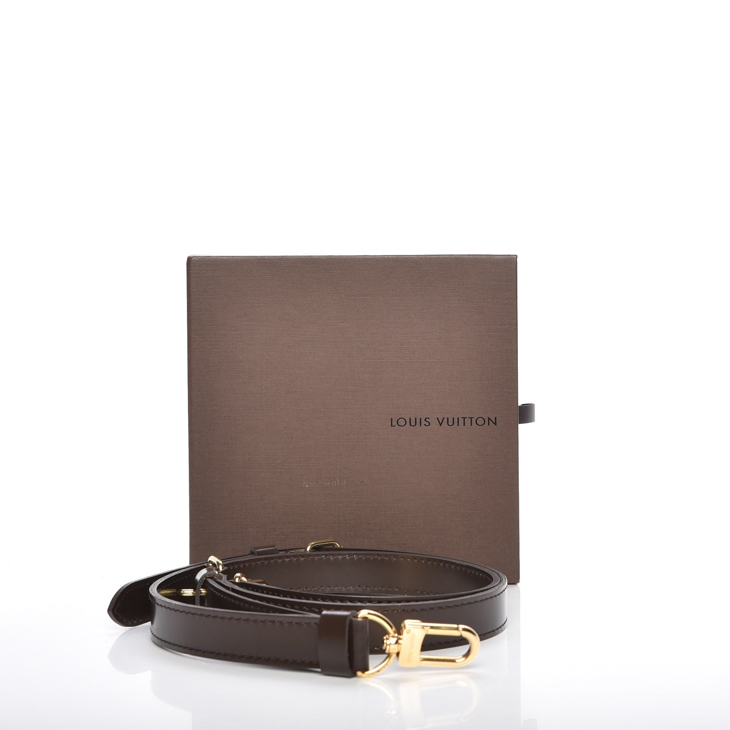 Louis Vuitton Calfskin Adjustable Speedy Bandouliere Shoulder Strap Brown 5 of 5