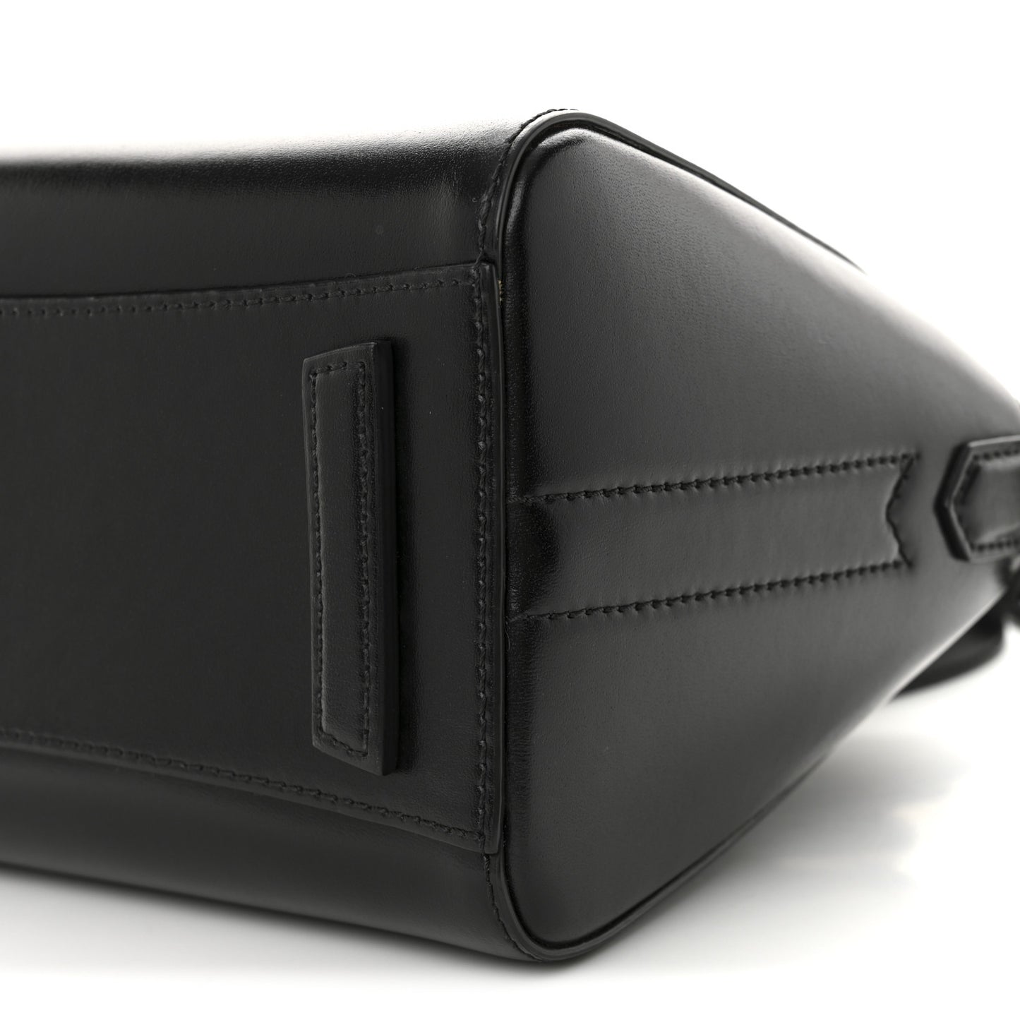 Shiny Lord Calfskin Mini Antigona Black