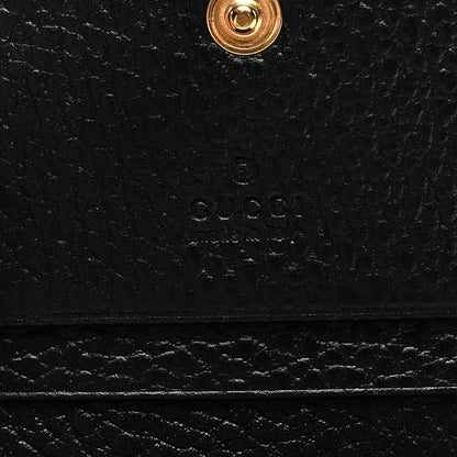 Gucci Dollar Calfskin GG Supreme Monogram GG Marmont Card Case Black Beige Ebony 6 of 6
