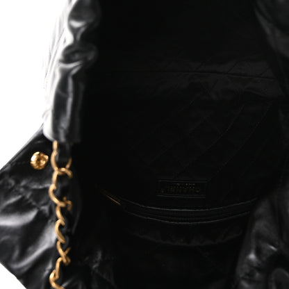 Chanel Shiny Calfskin Quilted Small Chanel 22 Black 6 of 11