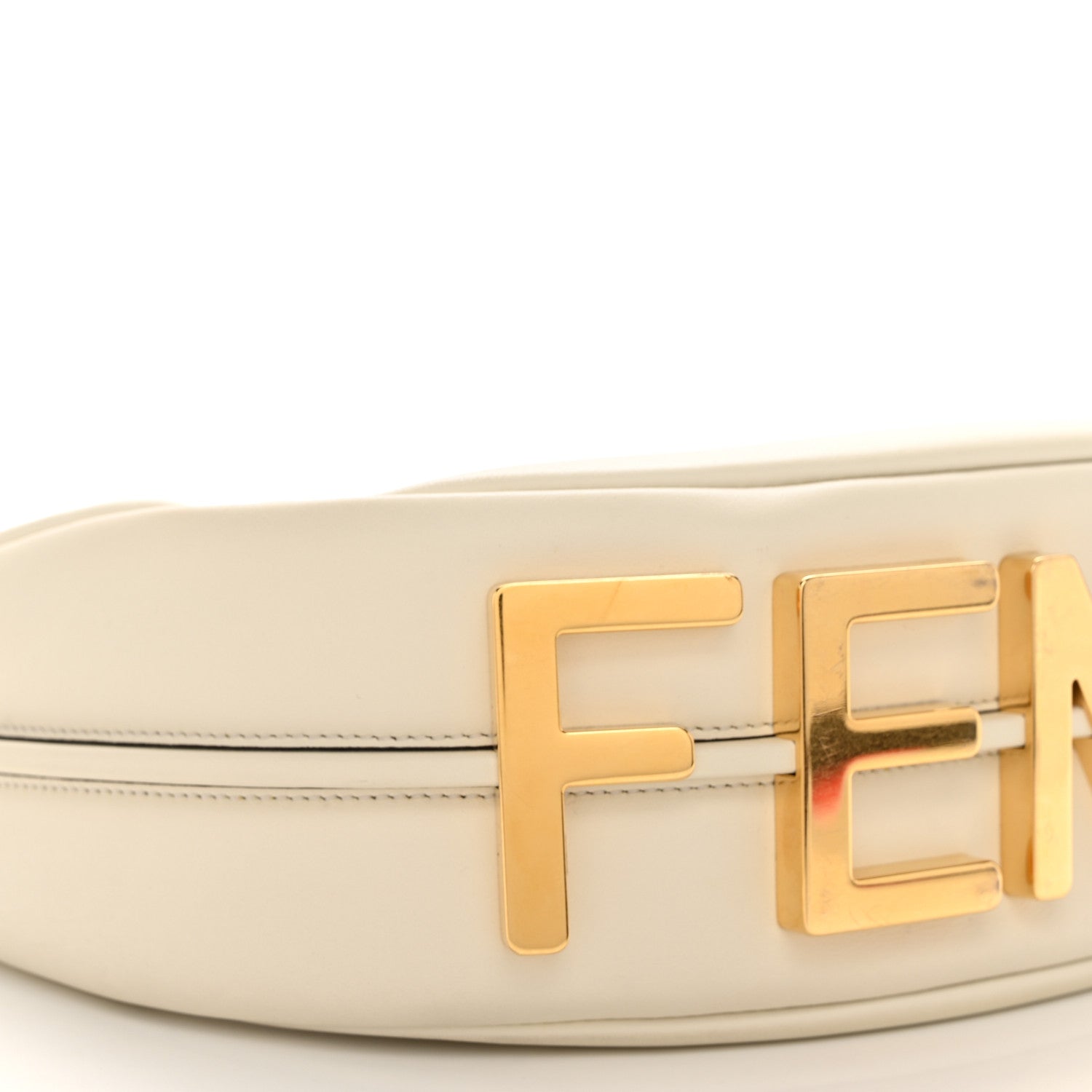 Fendi Vitello Grace Matte Small Fendigraphy Hobo Bag White Ice 9 of 10