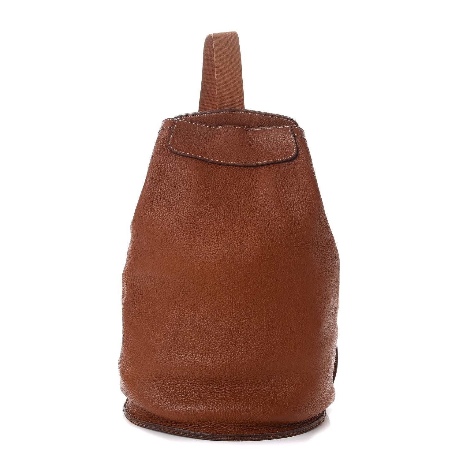 Hermes Taurillon Clemence Sherpa Backpack Gold 1 of 14