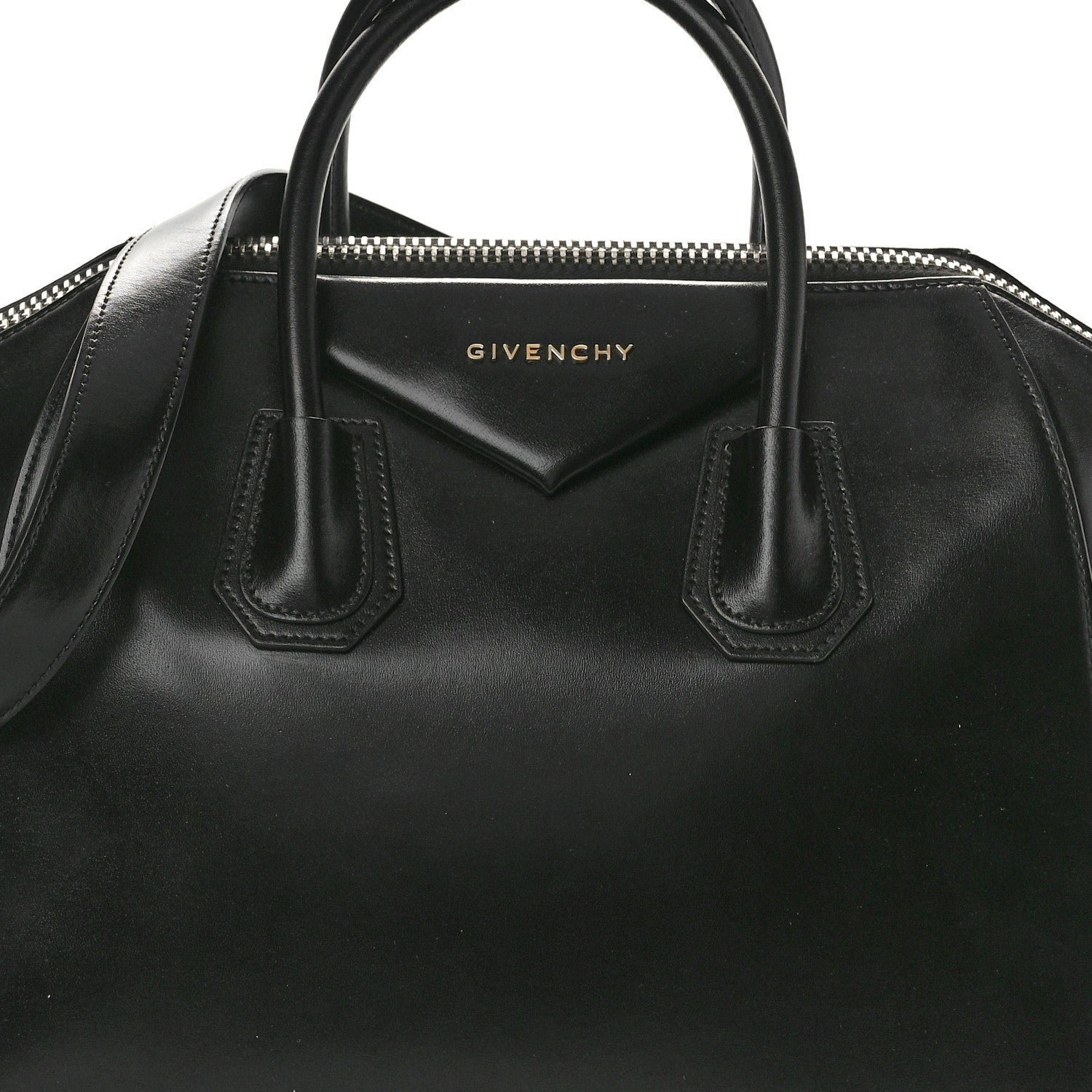 Givenchy Shiny Lord Calfskin Medium Antigona Black 8 of 12