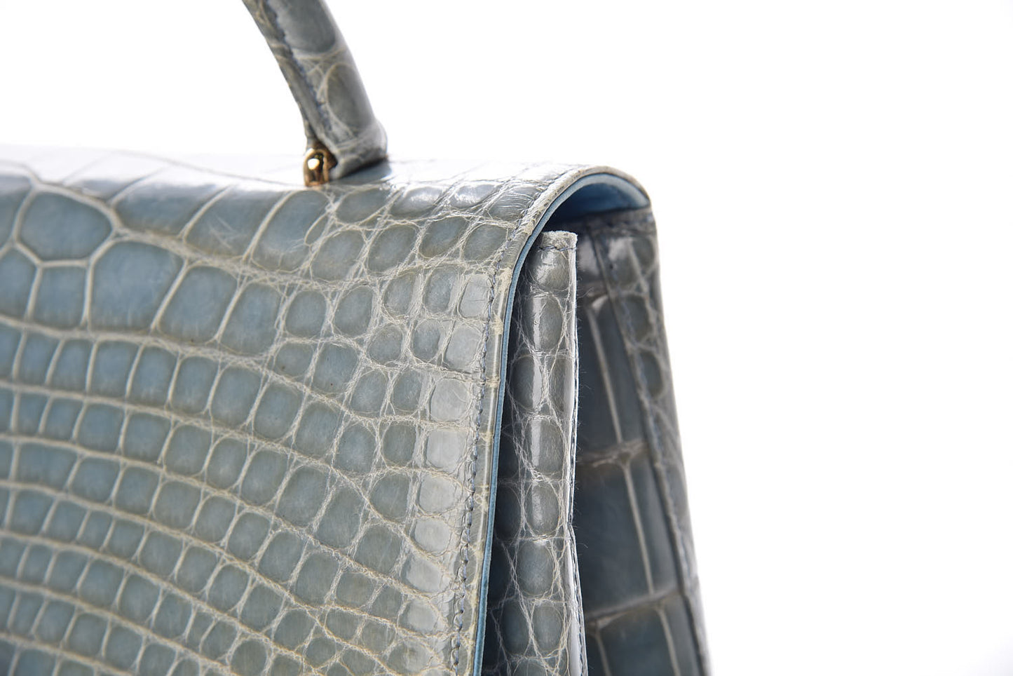Alligator Jumbo Kelly Flap Blue