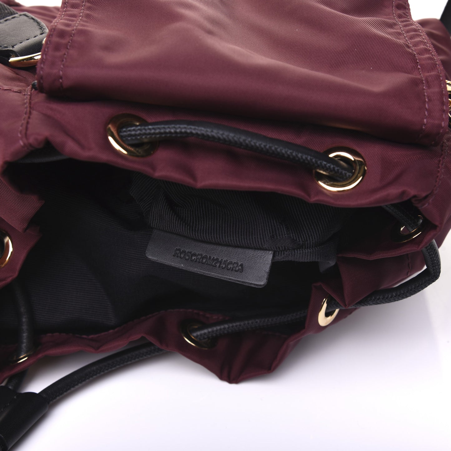 Nylon Small Rucksack Backpack Burgundy Red
