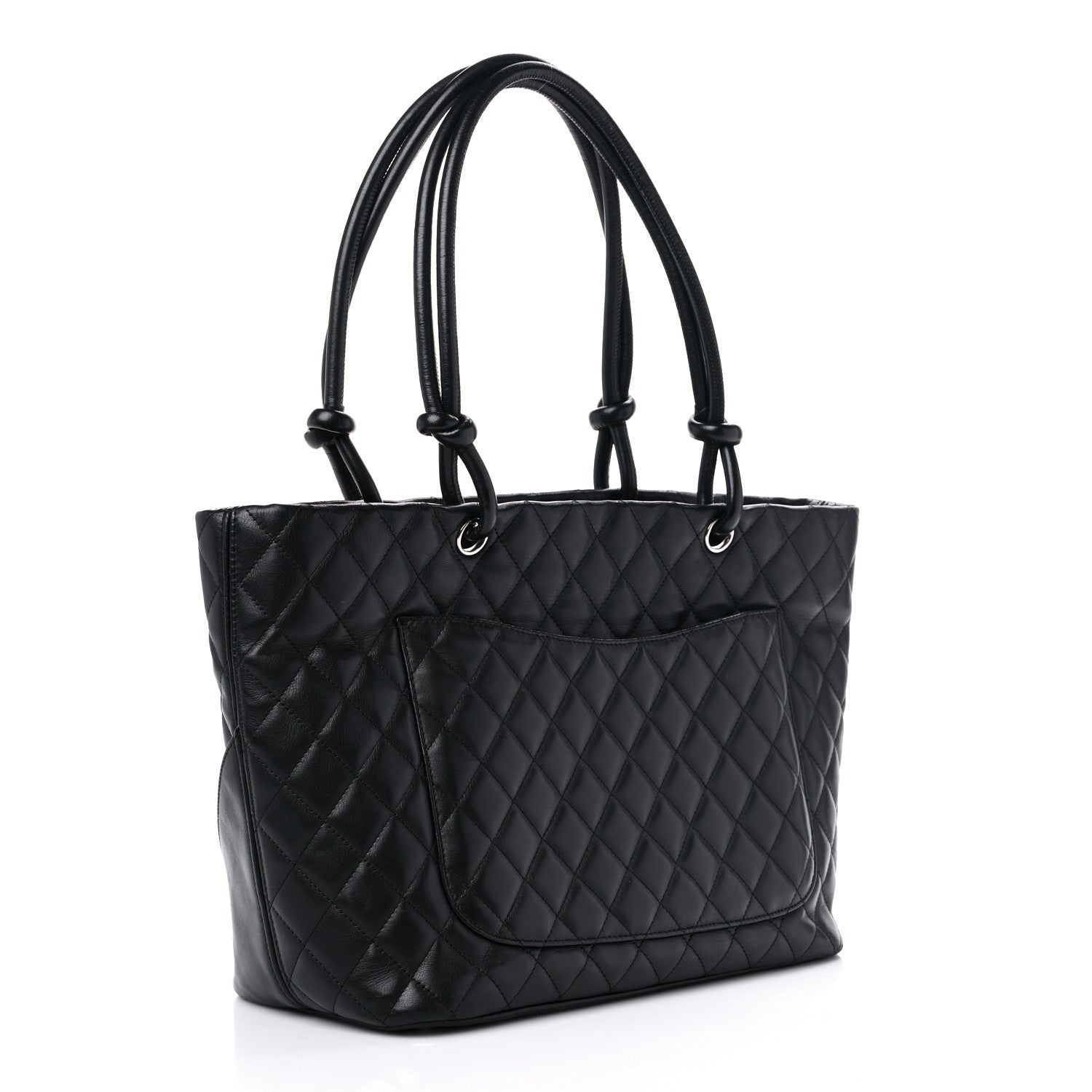 Chanel Calfskin Quilted Large Cambon Tote Black 3 of 16