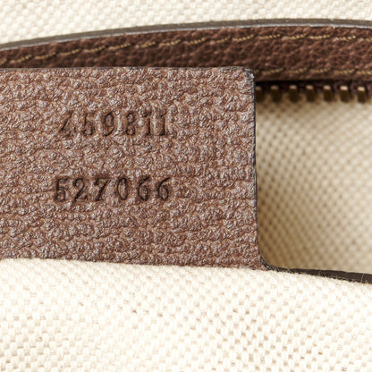Gucci Soft GG Supreme Monogram Web Medium Duffle Bag Beige New Acero Crop 7 of 11