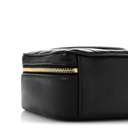 Gucci Sakai Be Green Calfskin Diagonal Stitched Blondie Top Handle Bag Black 9 of 14