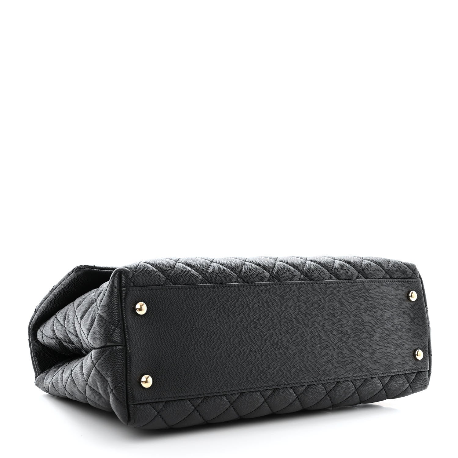 Chanel Caviar Quilted Medium Coco Handle Flap Black 4 of 10