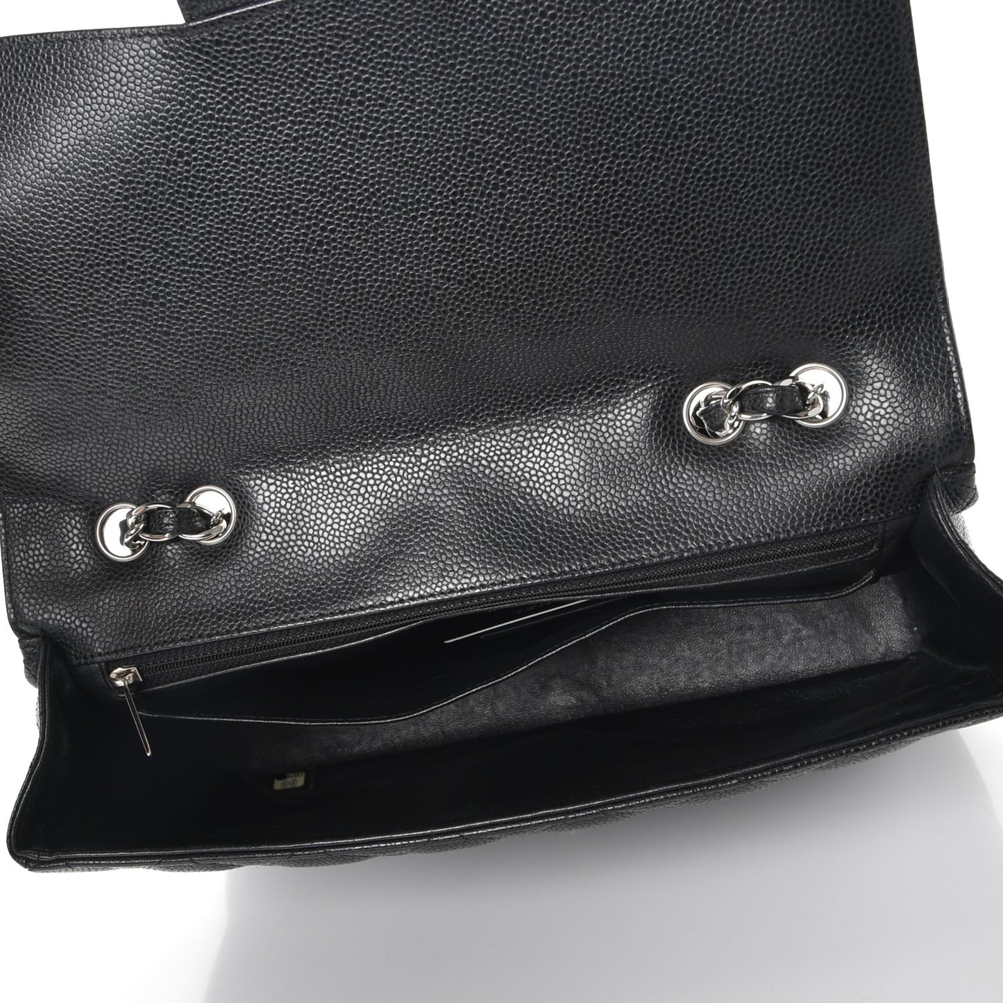 Caviar Quilted Jumbo Single Flap Black
