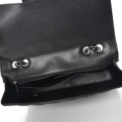 Chanel Caviar Quilted Jumbo Single Flap Black 6 of 10