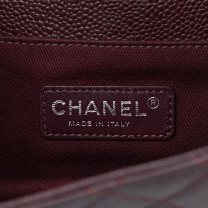 Chanel Caviar Quilted Small Retro Class Flap Burgundy 5 of 8