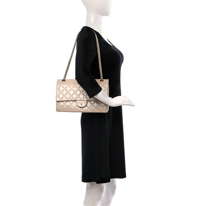 Chanel Distressed Patent Quilted 2.55 Reissue 226 Flap Beige 2 of 11