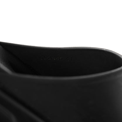 Gucci Soft Rubber Womens Interlocking G Platform 42mm Slide Sandals 41 Black 8 of 9
